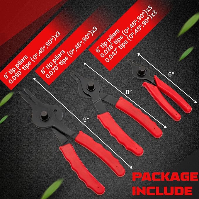 GripMaster™ Snap Ring Pliers Set