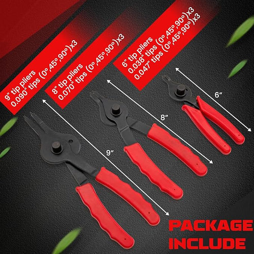 GripMaster™ Snap Ring Pliers Set